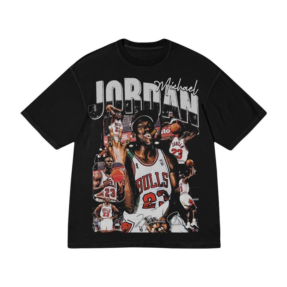 Michael Jordan 90S Bootleg Graphic Nba Basketball Tee T-Shirt